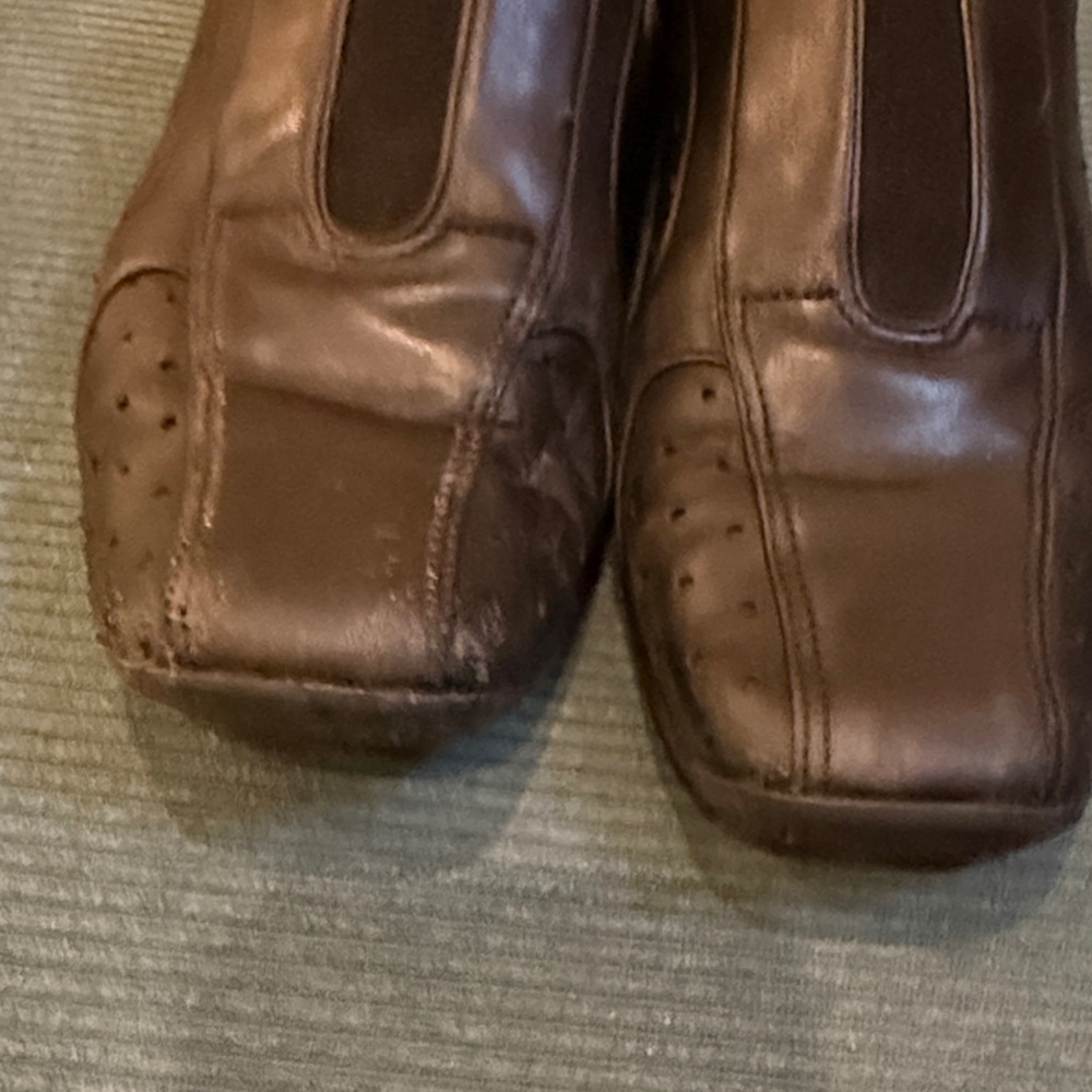 Prada women's Black Leather Slip on sneakers authentic EU size 35 - Picture 4 of 10
